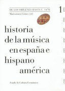 HISTORIA DE LA MÚSICA EN ESPAÑA E HISPANOAMÉRICA