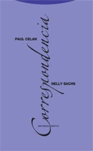 PAUL CELAN / NELLY SACHS, CORRESPONDENCIA